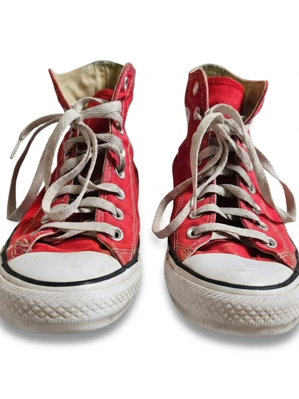 Converse Chuck Taylor All Star High Top Red Canvas Mens 7 Womens 9 - Picture 3 of 16